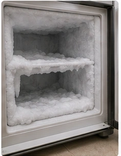 Excess frost or ice build-up