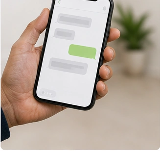 Contacting the technician to book a repair